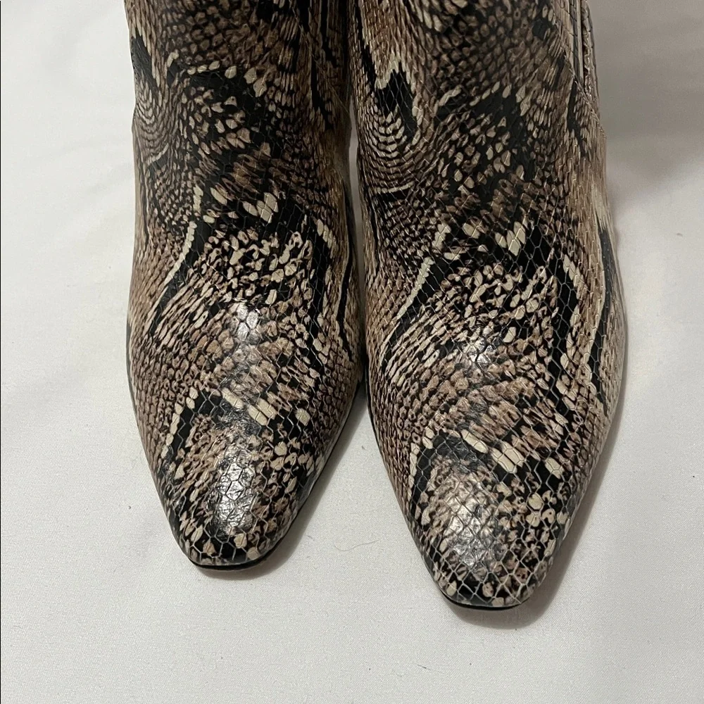 Vince Camuto Fendels Snake Print Leather Knee High Boots